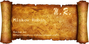 Miskov Robin névjegykártya
